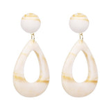 JUJIA fashion women statement resin Earrings for women fashion water drop earring wholesale women wedding gift jewelry