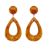 JUJIA fashion women statement resin Earrings for women fashion water drop earring wholesale women wedding gift jewelry