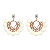 JURAN Handmade 2018 New Arrivals Drop Resin Earrings Big Hairball Earring Crystal Large Long Brinco Ear Accessories Oorbellen