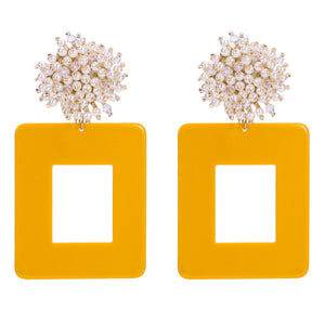 KMVEXO Geometric Resin Earrings Big Earring Round Pearl Bead Ball Large Long Brinco Ear Accessories Oorbellen Party Wedding Gift