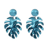JUJIA Trendy Drop Dangle Earrings For Women Charm Leaves Shaped Vintage Statement Resin Earrings Wholesale