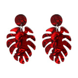 JUJIA Trendy Drop Dangle Earrings For Women Charm Leaves Shaped Vintage Statement Resin Earrings Wholesale
