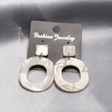Sale 2018 Acrylic Resin Earrings For Women Geometry Big Circle Earrings Fashion Jewelry