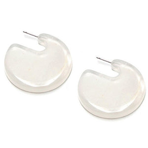 Sale 2018 Acrylic Resin Earrings For Women Geometry Big Circle Earrings Fashion Jewelry