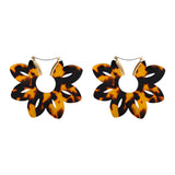 resin earrings, acrylic earrings, hoops, cheetah prints, tortoise shell earrings, leopard print hoop earrings