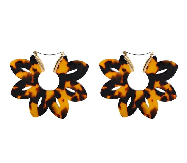 resin earrings, acrylic earrings, hoops, cheetah prints, tortoise shell earrings, leopard print hoop earrings