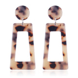 Za Jewelry Fashion Multicolor Women's Earrings Bohemian Statement Drop Dangle Earrings Resin Earrings