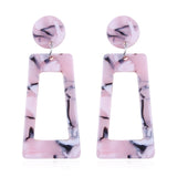 Za Jewelry Fashion Multicolor Women's Earrings Bohemian Statement Drop Dangle Earrings Resin Earrings