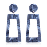 Za Jewelry Fashion Multicolor Women's Earrings Bohemian Statement Drop Dangle Earrings Resin Earrings