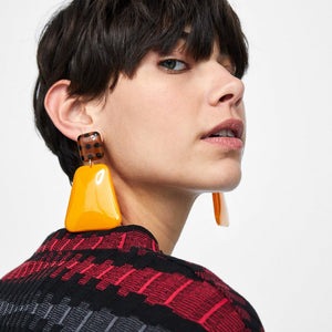Vedawas ZA Geometric Statement Earrings For Women Jewellery Dangle Luxury Resin Earrings For Female Gifts Accessories xg1974